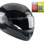 JMD ELEGANT Full Face Helmet For Men/Women With Emergency & Blood ID Tag. Motorbike Helmet  (Black)