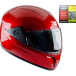 JMD ELEGANT Full Face Helmet For Men/Women With Emergency & Blood ID Tag. Motorbike Helmet  (RED)
