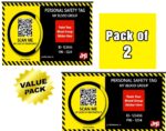 JMD PERSONAL SAFETY TAG FOR Helmet & Car, Motorbike (Pack of 02)